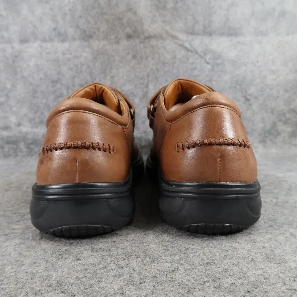 Dr Comfort Shoes Mens 8.5 Dress Leather Frank Diabetic Comfort Adjustable Strap